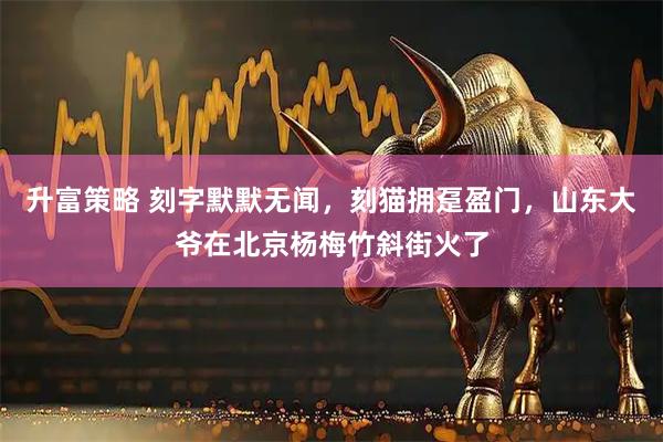 升富策略 刻字默默无闻，刻猫拥趸盈门，山东大爷在北京杨梅竹斜街火了